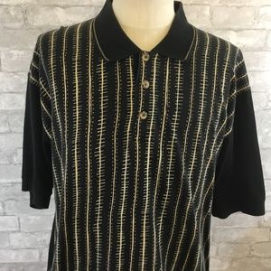 Greg Norman XL Mens Rugby Polo Graphic Pattern